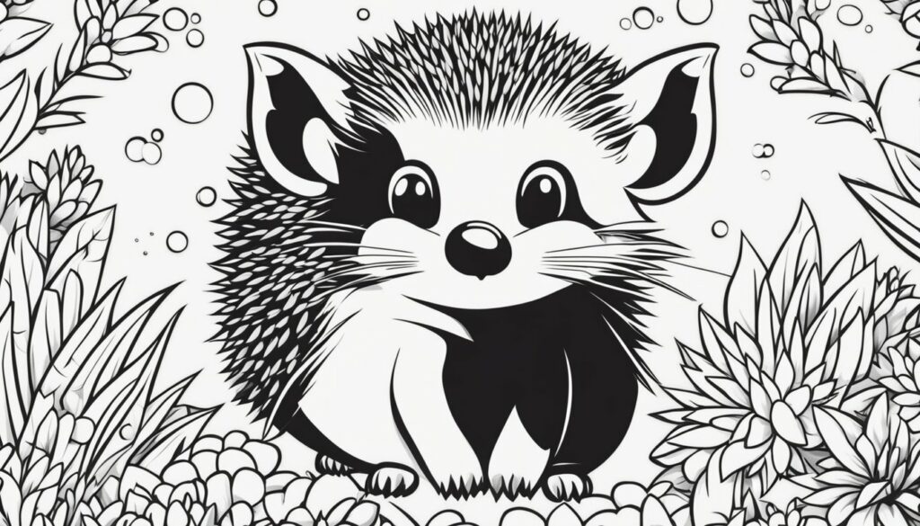 Hedgehogs Coloring Pages 9 Free Colorings Book
