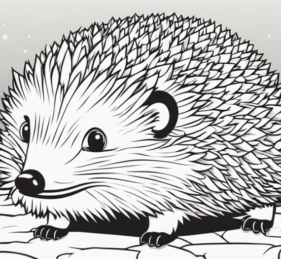 Hedgehogs Coloring Pages: 9 Free Colorings Book