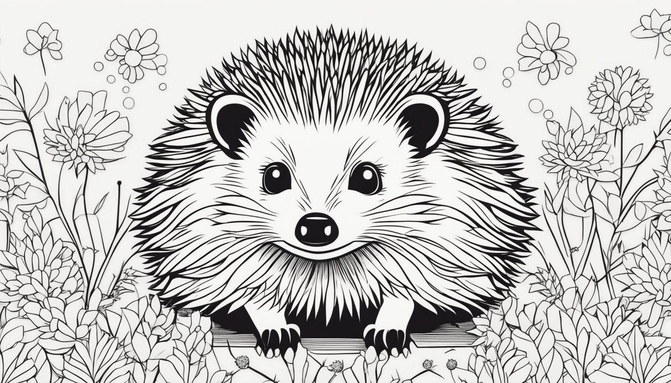 Hedgehogs Coloring Pages 9 Free Colorings Book