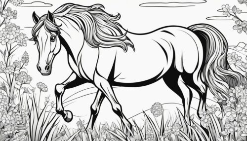 How to Color Horse Pages
