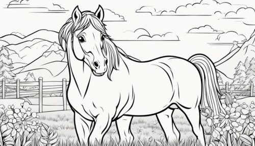 Additional Horse-Themed Coloring Pages