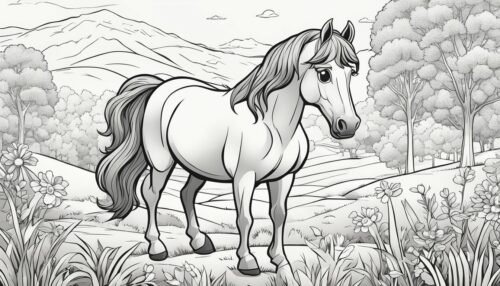 Additional Horse-Themed Coloring Pages
