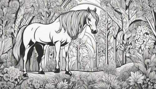 Types of Horse Coloring Pages