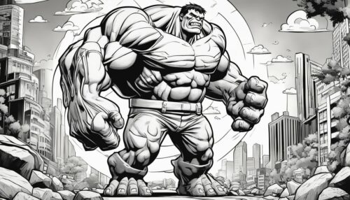 Print and Color: Hulk Coloring Pages