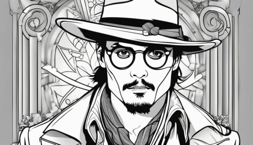 The Allure of Johnny Depp Coloring Pages