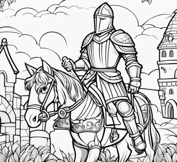 Knight Coloring Page: 32 Free Colorings Book