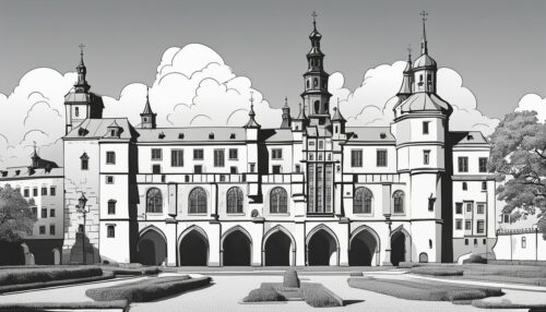 Krakow Wawel Castle Coloring Book
