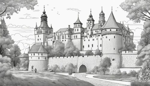 Krakow Wawel Castle Coloring Book