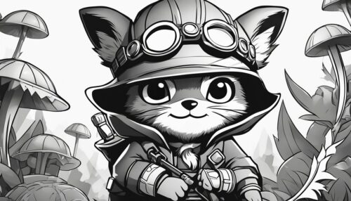 Teemo Coloring Pages for Kids