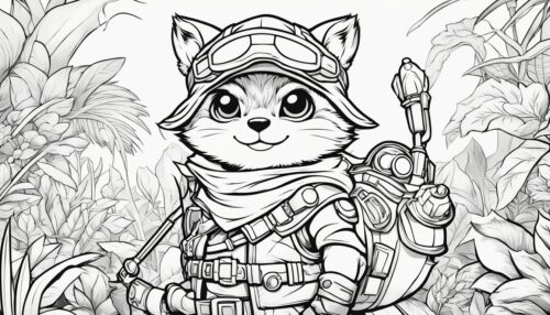 Teemo Coloring Pages for Kids