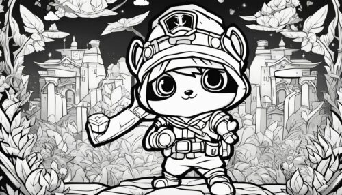 League of Legends Teemo Coloring Pages