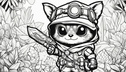 League of Legends Teemo Coloring Pages