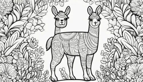 Free Printable Llama Coloring Pages