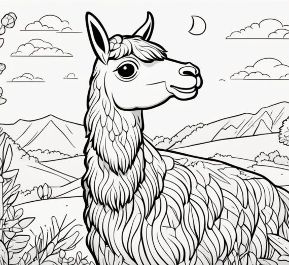 Llama Coloring Pages: 16 Colorings Book