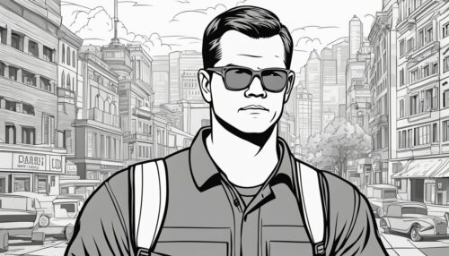 Matt Damon Coloring Pages