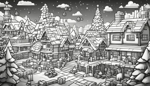 Minecraft Christmas Coloring Pages