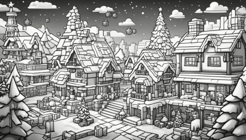 Minecraft Christmas Coloring Pages