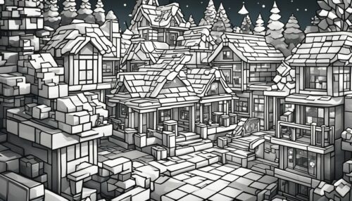 Minecraft Christmas Coloring Pages