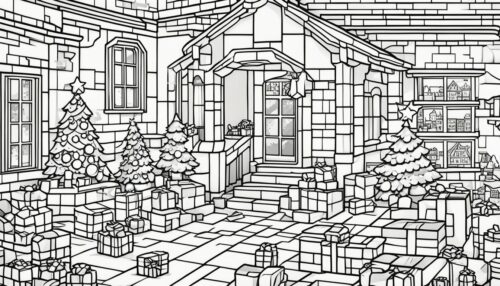 Minecraft Christmas Coloring Pages
