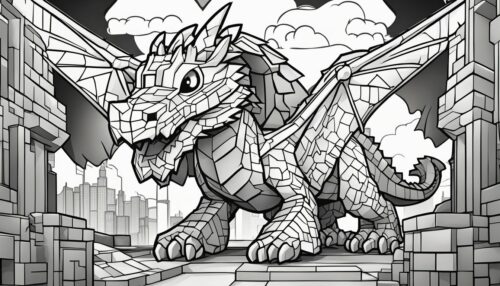Downloading and Printing Ender Dragon Coloring Pages