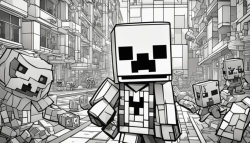 Minecraft Coloring Pages Zombie