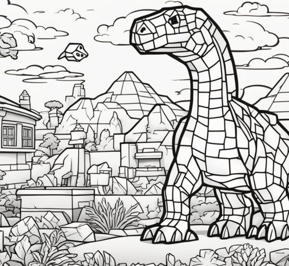 Minecraft Dinosaur Coloring Pages: 16 Colorings Book