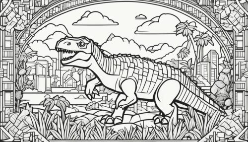 Minecraft Dinosaur Coloring Pages