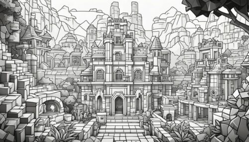 The World of Minecraft Dungeons Coloring Pages