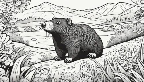 Moles Coloring Pages