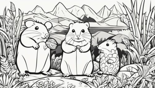 Moles Coloring Pages