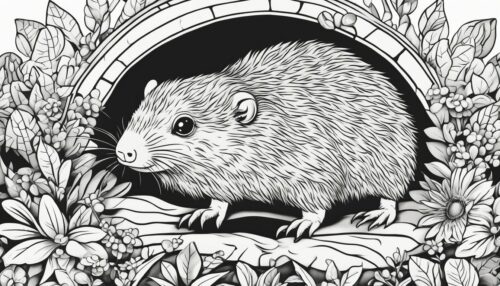 Types of Moles Coloring Pages