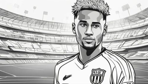 Exploring Neymar Coloring Pages