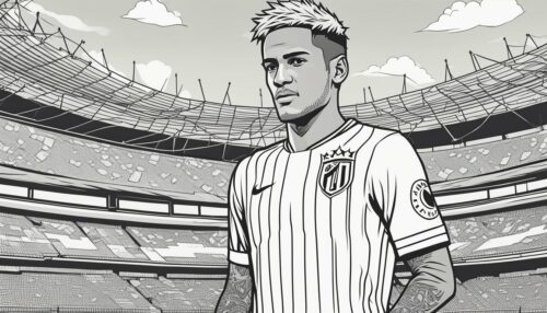 Exploring Neymar Coloring Pages
