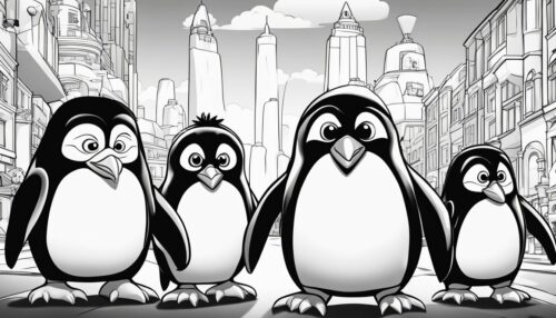 Free Printable Penguins of Madagascar Coloring Pages