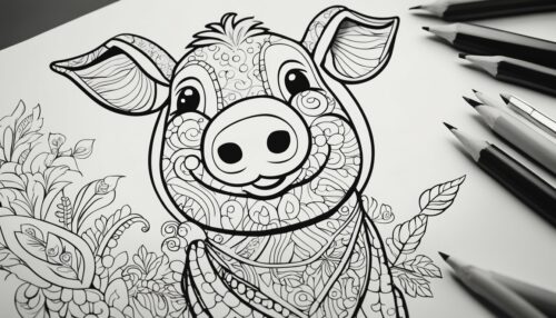 Variety of Pig Coloring Pages