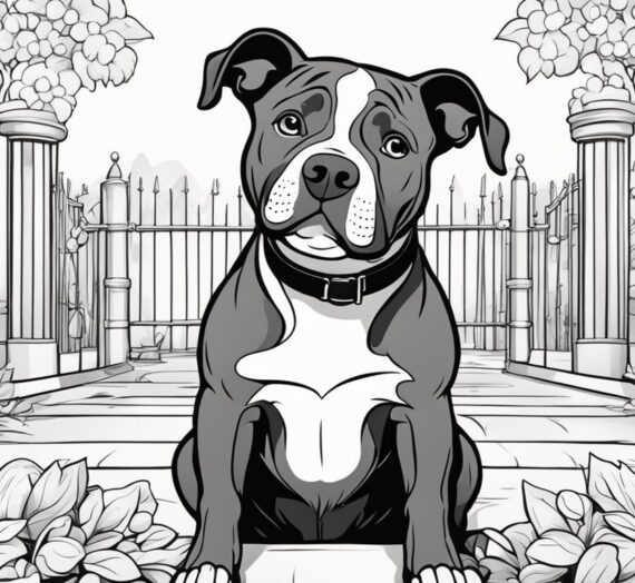 Pit Bull Coloring Pages: 24 Colorings Book
