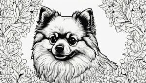 Pomeranian Coloring Pages