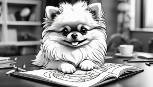 Cute Pomeranian Coloring Pages