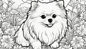 Cute Pomeranian Coloring Pages