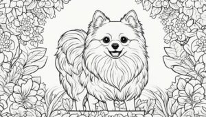 Cute Pomeranian Coloring Pages