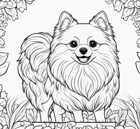 Pomeranian Coloring Pages: 19 Colorings Book