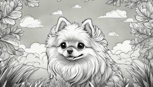 Cute Pomeranian Coloring Pages