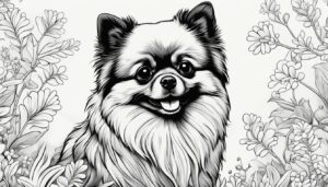 Pomeranian Coloring Pages