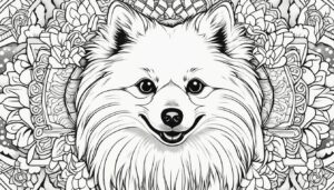 Pomeranian Coloring Pages