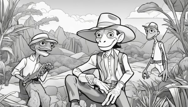 Exploring Rango Coloring Pages