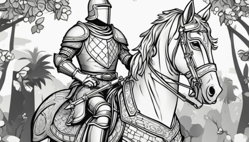 The Art of Realistic Knight Coloring Pages