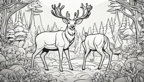 Types of Reindeer Coloring Pages