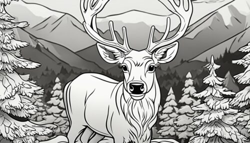 Types of Reindeer Coloring Pages
