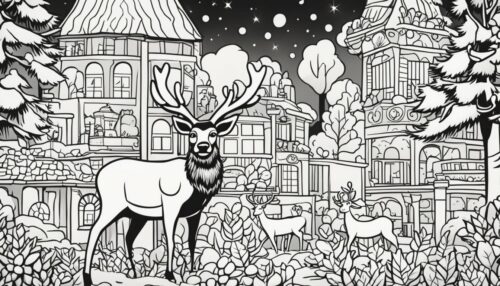 Reindeer Coloring Pages