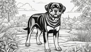 Focus and Concentration Rottweiler Coloring Pages